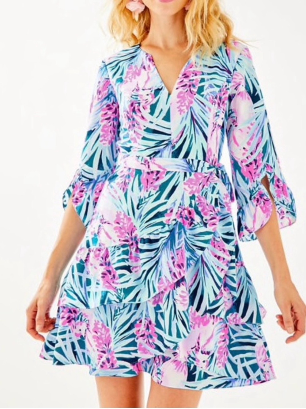 Lilly Pulitzer Laeda Stretch Wrap Dress medium